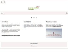 Tablet Screenshot of danishfarmconcept.com